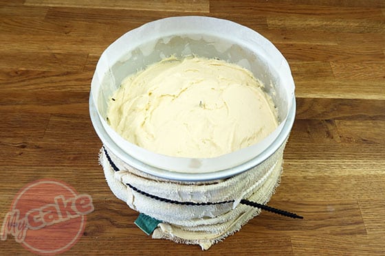 Victoria Sponge Cake - Mettre un torchon humide