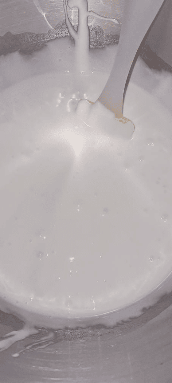 glace royale avec des bulles